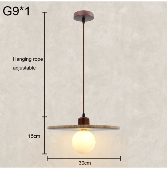 Japanese Wabi-Sabi Style Led Lamp Cream Bedroom Bedside Chandelier Creative Homestay Retro Nordic Restaurant Small Pendant Light